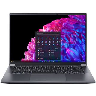 Acer Swift X 14 laptop against white background